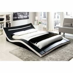 ZELINA Cal.King Bed - Black & White